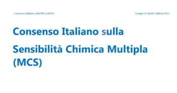 Consenso Italiano sulla Sensibilità Chimica Multipla (MCS Italian Consensus)