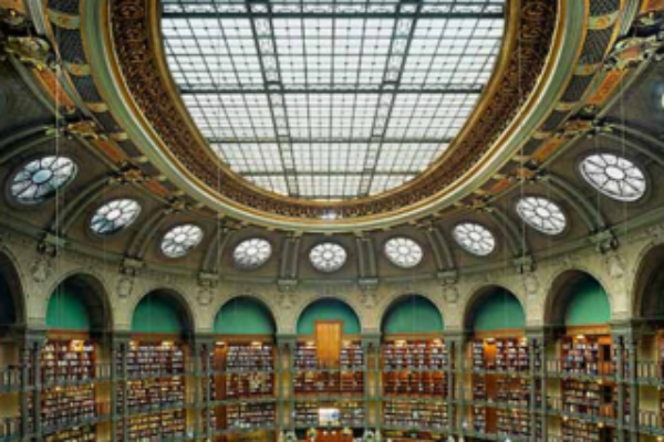 Sala Ovale di Richelieu Biblioteca Parigi LITTLE